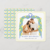 グランドミレニアル レモン ブルー シノワズリー ワンフォト シーズンカード (正面/裏面)