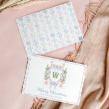 グランドミレ名門私立校風のニアルクリスマスモノグラムクレスト