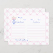 グランドミレ名門私立校風のンニアルジンジャージャーブウレシピカード (正面/裏面)