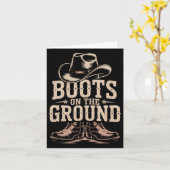 グランドライン上のブーツ踊りラインダンスラインD カード (黄色い花)