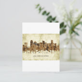 グランドラピッズミシガンシティスケープ インビテーションポストカード (スタンド正面)