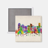 グランドラピッズミシガンスカイライン マグネット (正面/裏面)