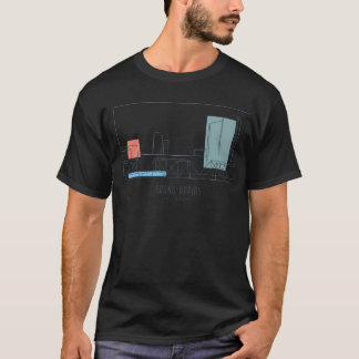 グランドラピッズミシガントラベルポスタースタイルアート Tシャツ