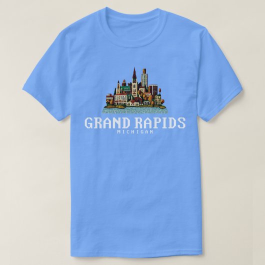 グランドラピッズミシガン Tシャツ (デザイン正面)