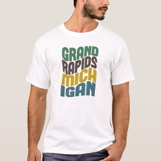 グランドラピッズミシガンTシャツ Tシャツ (正面)