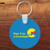 グランドラピッズ市旗 キーホルダー (正面)