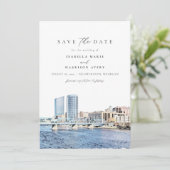 グランドラピッズ ミシガン 風景 保存日付 招待状 (スタンド正面)