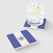 グランドラピッド州旗（ミシガン市） ストーンコースター (横)