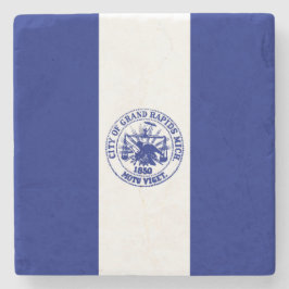 グランドラピッド州旗（ミシガン市） ストーンコースター