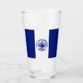 グランドラピッド州旗（ミシガン市） タンブラーグラス (正面)