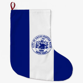 グランドラピッド州旗（ミシガン市） ラージクリスマスストッキング
