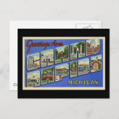 グランドラピッド・ミシガンの挨拶 ポストカード (正面/裏面)