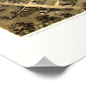 グランドラピッドMIパノラママップ – 1868 ポスター (角)