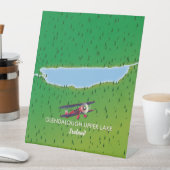 グランドラフUpper Lakeの地図マグネット 台座サイン (インサイチュ)