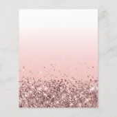 グランドリオーキング赤面ピンクグリッターサロンフライヤー チラシ (裏面)