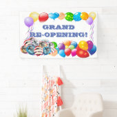 グランドリオープカスタムニング用ビニールバナー3' x 5'バナー 横断幕 (インサイチュ)