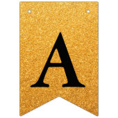 グランドリオープニングフェイク金ゴールドグリッター バンティングフラッグ (第3の旗)