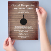 グランドリオープニング素朴レストランスキレットウッド チラシ (手)