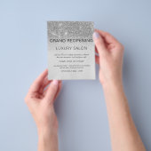 グランドリオープンシルバーモダングリッターサロン チラシ (手)