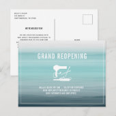 グランドリニューアルオープン サロン ヘアスタイリスト アクア ポストカード (正面/裏面)