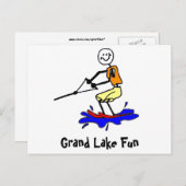 グランドレイクはがき水上スキー ポストカード (正面/裏面)
