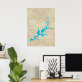 グランドレイクOKマップタン21ポスター ポスター (ホームオフィス)