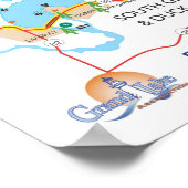 グランドレイクOK地図 ポスター (角)