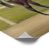 グランドレーサーキングストン – ヴィンテージ競馬 ポスター (角)