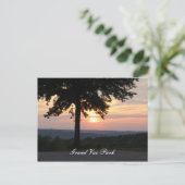 グランドヴュー公園Ⅱでの夕日 ポストカード (スタンド正面)