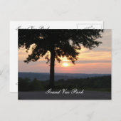 グランドヴュー公園Ⅱでの夕日 ポストカード (正面/裏面)
