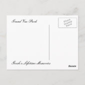 グランドヴュー公園Ⅱでの夕日 ポストカード (裏面)