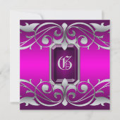 グランド公爵夫人ピンクジュエルピンクリージェンシー招待状 招待状 (正面)