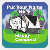 グランド想像デザイン2150RBハッピーキャンパーデザイン スクエアシール (正面)