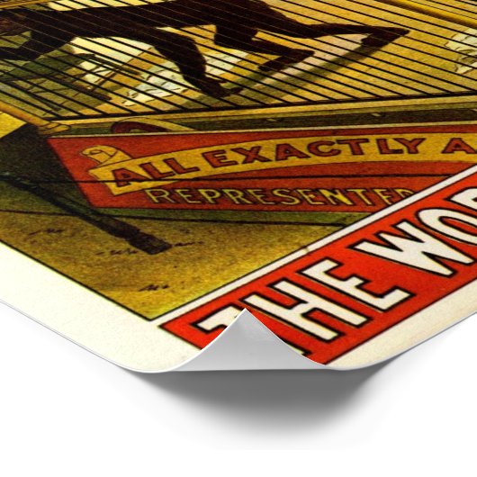 グランド民族学会議バーナム&ベイリーサーカス ポスター (角)