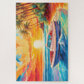 🌅グランド盗難船：サンセットクルーズ ジグソーパズル (縦)