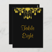 グランド社交ダンステーブル番号 ポストカード (正面/裏面)