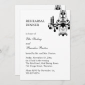 グランド社交ダンスリハーサルディナー招待状(白) 招待状 (正面/裏面)