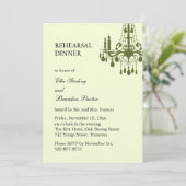 グランド社交ダンスリハーサルディナー招待状（緑） 招待状 (スタンド正面)