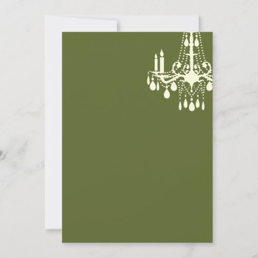 グランド社交ダンスリハーサルディナー招待状（緑） 招待状 (裏面)