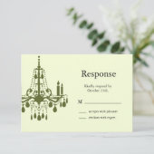 グランド社交ダンスRSVP (緑) 出欠カード (スタンド正面)