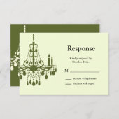 グランド社交ダンスRSVP (緑) 出欠カード (正面/裏面)