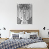 グランド素晴らしサロンにつながる西ホール キャンバスプリント (インサイチュ (寝室))