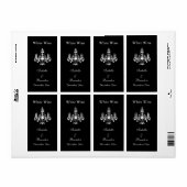 グランド結婚社交ダンスワインラベル（黒） ラベル (フルシート)