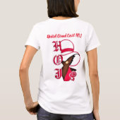 グランド統一されたコートHOJ Tシャツ (裏面)