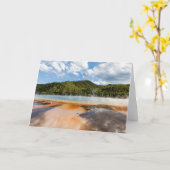 グランド角柱式春折り畳みグリーティングカード カード (黄色い花)