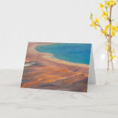 グランド角柱式春折り畳みグリーティングカード カード (黄色い花)