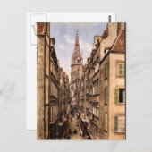 グランド通り，セントマロ，フランスヴィンテージフォトクロム ポストカード (正面/裏面)