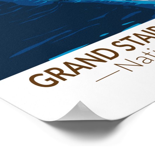 グランド階段エスカランテナショナルモニュメントユタ ポスター (角)