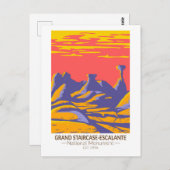 グランド階段エスカランテナショナルモニュメントユタ ポストカード (正面/裏面)