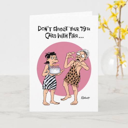 グランド79誕生日 カード (黄色い花)